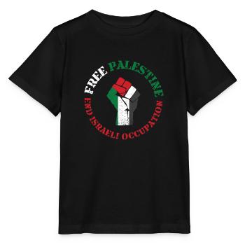 Freie palästinensische Intifada - Stanley/Stella Kinder T-Shirt MINI CREATOR  - Schwarz - Vorne - Mikhail (115cm)