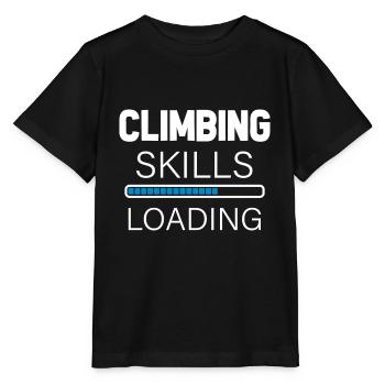 Mountaineering Mountaineer Climbing Climbing Mountains - Stanley/Stella MINI CREATOR Kids’ T-Shirt - black - Front - Mikhail (115cm)