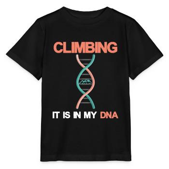 Mountaineering Mountaineer Climbing Climbing Mountains - Stanley/Stella MINI CREATOR Kids’ T-Shirt - black - Front - Mikhail (115cm)