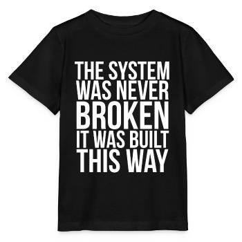 Anarchiste Anarchisme Anarchie Proverbes Système - T-shirt bio MINI CREATOR Stanley/Stella Enfant - noir - Devant - Mikhail (115cm)