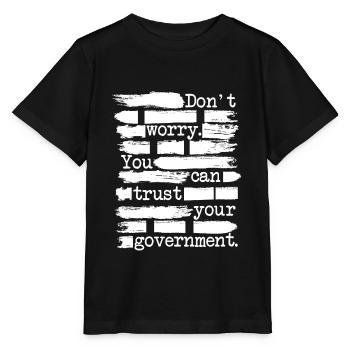 Anarchiste Anarchisme Anarchie Censure blanc - T-shirt bio MINI CREATOR Stanley/Stella Enfant - noir - Devant - Mikhail (115cm)