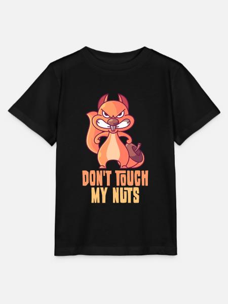 Don't Touch My Nuts - Stanley/Stella Kinder T-Shirt MINI CREATOR - Schwarz