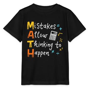 Mathelehrer - Stanley/Stella Kinder T-Shirt MINI CREATOR  - Schwarz - Vorne - Mikhail (115cm)