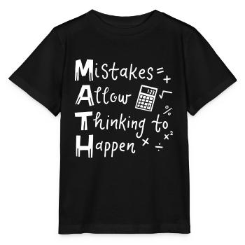 Mathelehrer - Stanley/Stella Kinder T-Shirt MINI CREATOR  - Schwarz - Vorne - Mikhail (115cm)