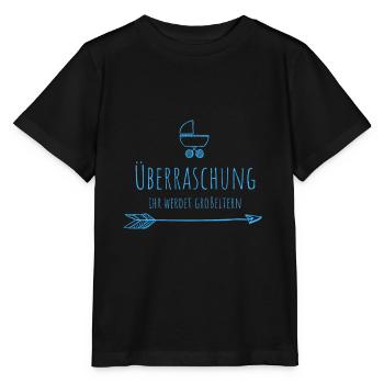 Babynews und Großeltern - Stanley/Stella Kinder T-Shirt MINI CREATOR  - Schwarz - Vorne - Mikhail (115cm)