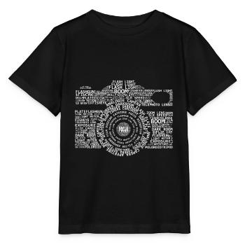 Kamera Beschreibung - Stanley/Stella Kinder T-Shirt MINI CREATOR  - Schwarz - Vorne - Mikhail (115cm)
