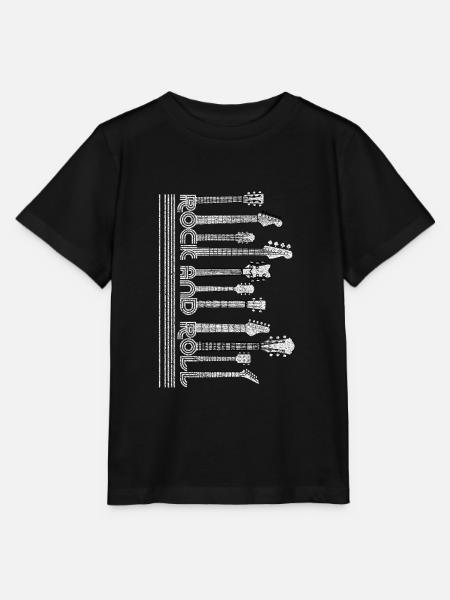 Rock and roll guitars - Stanley/Stella MINI CREATOR Kids’ T-Shirt - black