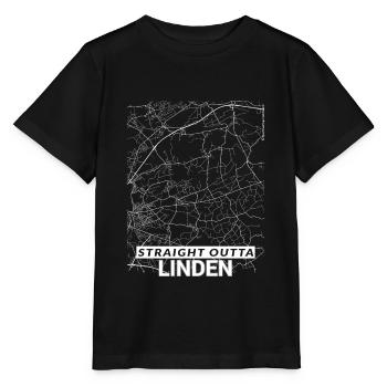 Plan et rues de Straight Outta Linden - T-shirt bio MINI CREATOR Stanley/Stella Enfant - noir - Devant - Mikhail (115cm)