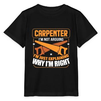 Charpentier charpentier - T-shirt bio MINI CREATOR Stanley/Stella Enfant - noir - Devant - Mikhail (115cm)