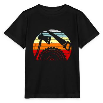 Charpentier charpentier - T-shirt bio MINI CREATOR Stanley/Stella Enfant - noir - Devant - Mikhail (115cm)