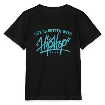 Hip Hop - Stanley/Stella Kinder T-Shirt MINI CREATOR  - Schwarz - Vorne - Mikhail (115cm)
