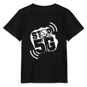 Strahlung 5G Gegner Anti 5G 5G Stoppen Technologie - Stanley/Stella Kinder T-Shirt MINI CREATOR  - Schwarz - Vorne - Mikhail (115cm)