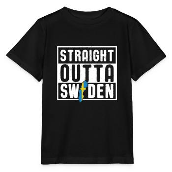Suède - T-shirt bio MINI CREATOR Stanley/Stella Enfant - noir - Devant - Mikhail (115cm)