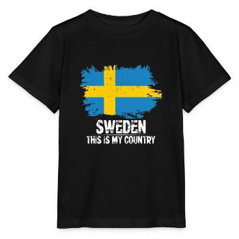 Suède - T-shirt bio MINI CREATOR Stanley/Stella Enfant - noir - Devant - Mikhail (115cm)
