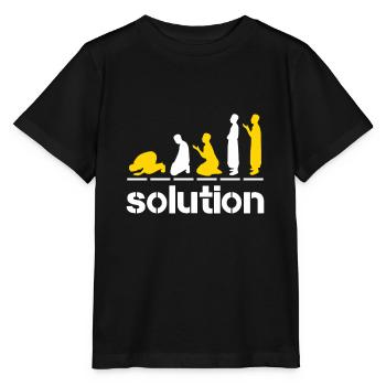 Prière islamique Islam Foi Ramadan musulman - T-shirt bio MINI CREATOR Stanley/Stella Enfant - noir - Devant - Mikhail (115cm)
