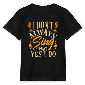 Chanteur chanteur - T-shirt bio MINI CREATOR Stanley/Stella Enfant - noir - Devant - Mikhail (115cm)