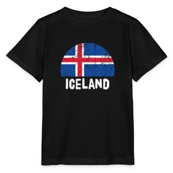 Iceland - Stanley/Stella MINI CREATOR Kids’ T-Shirt - black - Front - Mikhail (115cm)