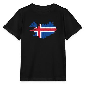 Iceland - Stanley/Stella MINI CREATOR Kids’ T-Shirt - black - Front - Mikhail (115cm)