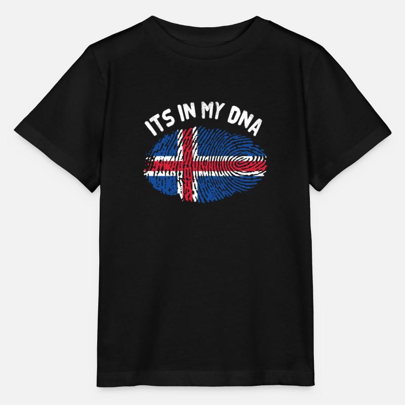 Iceland - Stanley/Stella MINI CREATOR Kids’ T-Shirt - black