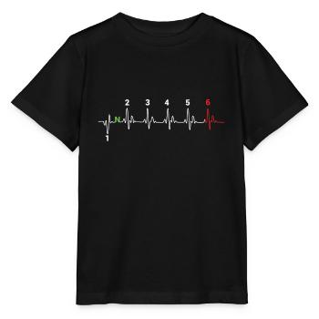 Gear shift motorcycle lines - Stanley/Stella MINI CREATOR Kids’ T-Shirt - black - Front - Mikhail (115cm)