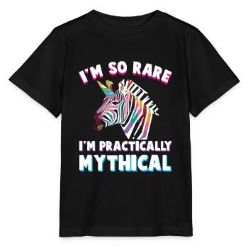 Handicap Handicap Zèbres de la licorne - T-shirt bio MINI CREATOR Stanley/Stella Enfant - noir - Devant - Mikhail (115cm)