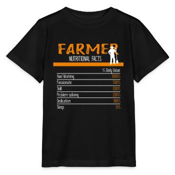 Ingrédients fermiers - T-shirt bio MINI CREATOR Stanley/Stella Enfant - noir - Devant - Mikhail (115cm)