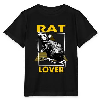 Rat Lover - Rodent, Rat, Rato - Stanley/Stella MINI CREATOR Kids’ T-Shirt - black - Front - Mikhail (115cm)