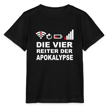 Reiter der APOKALYPSE - Stanley/Stella Kinder T-Shirt MINI CREATOR  - Schwarz - Vorne - Mikhail (115cm)