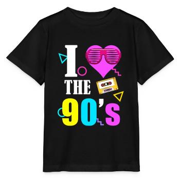 90er Jahre 80er 90s 80s - Stanley/Stella Kinder T-Shirt MINI CREATOR  - Schwarz - Vorne - Mikhail (115cm)
