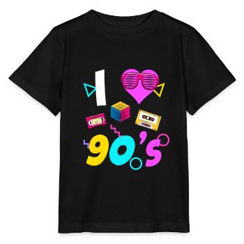 90s 90er Jahre 80s 80er - Stanley/Stella Kinder T-Shirt MINI CREATOR  - Schwarz - Vorne - Mikhail (115cm)