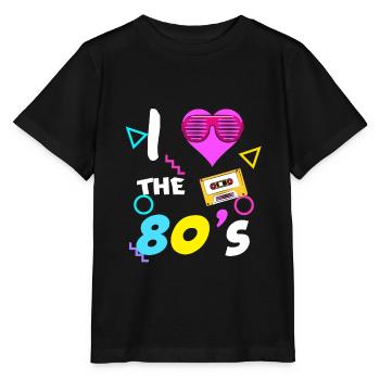 80er 90er Jahre 80s 90s - Stanley/Stella Kinder T-Shirt MINI CREATOR  - Schwarz - Vorne - Mikhail (115cm)