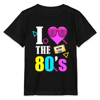 80er 90s 80s 90er Jahre - Stanley/Stella Kinder T-Shirt MINI CREATOR  - Schwarz - Vorne - Mikhail (115cm)