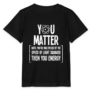 Drôle vous comptez jusqu’à ce que vous êtes le cadeau Energy Quark - T-shirt bio MINI CREATOR Stanley/Stella Enfant - noir - Devant - Mikhail (115cm)