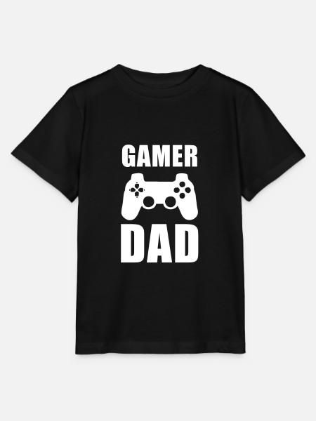zocken papa videospiele gaming - Stanley/Stella Kinder T-Shirt MINI CREATOR - Schwarz