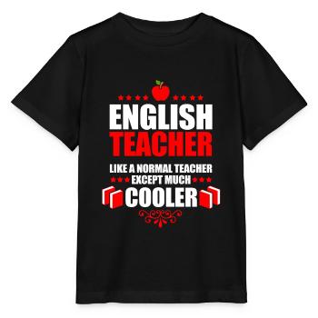 English Teacher - T-shirt bio MINI CREATOR Stanley/Stella Enfant - noir - Devant - Mikhail (115cm)