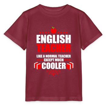Deutsch Teacher - Stanley/Stella MINI CREATOR Kids’ T-Shirt - burgundy - Front - Kain (125cm)