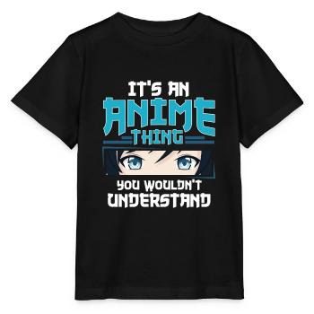 Anime - Stanley/Stella MINI CREATOR Kids’ T-Shirt - black - Front - Mikhail (115cm)