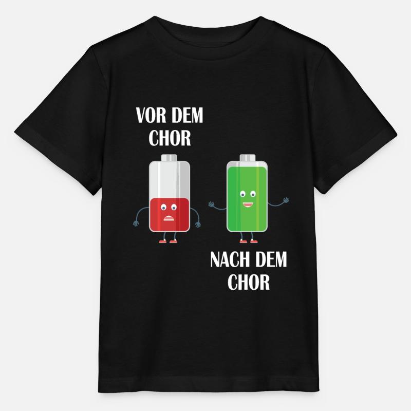 Vor dem Chor nach dem Chor - Stanley/Stella Kinder T-Shirt MINI CREATOR  - Schwarz