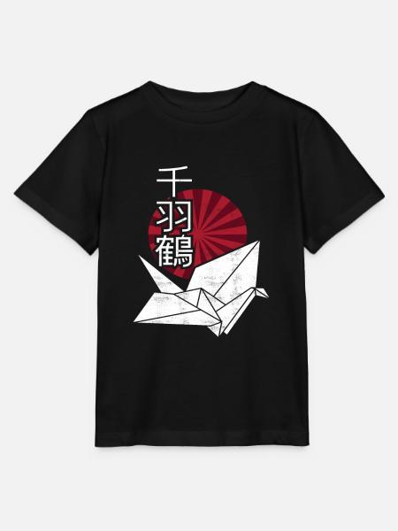 Origami Japanisch - Stanley/Stella Kinder T-Shirt MINI CREATOR - Schwarz