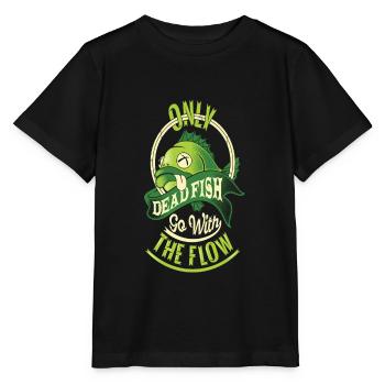 SEULEMENT LES POISSONS MORTS AVEC LE FLUX - T-shirt bio MINI CREATOR Stanley/Stella Enfant - noir - Devant - Mikhail (115cm)