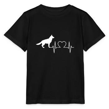 Berger allemand - T-shirt bio MINI CREATOR Stanley/Stella Enfant - noir - Devant - Mikhail (115cm)
