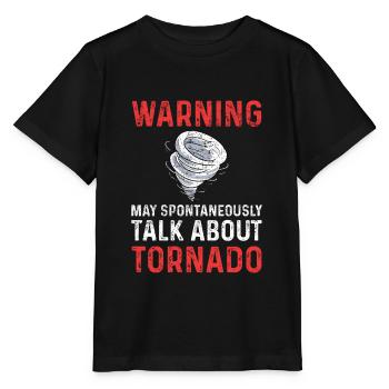 Tornado Storm Chaser - T-shirt bio MINI CREATOR Stanley/Stella Enfant - noir - Devant - Mikhail (115cm)
