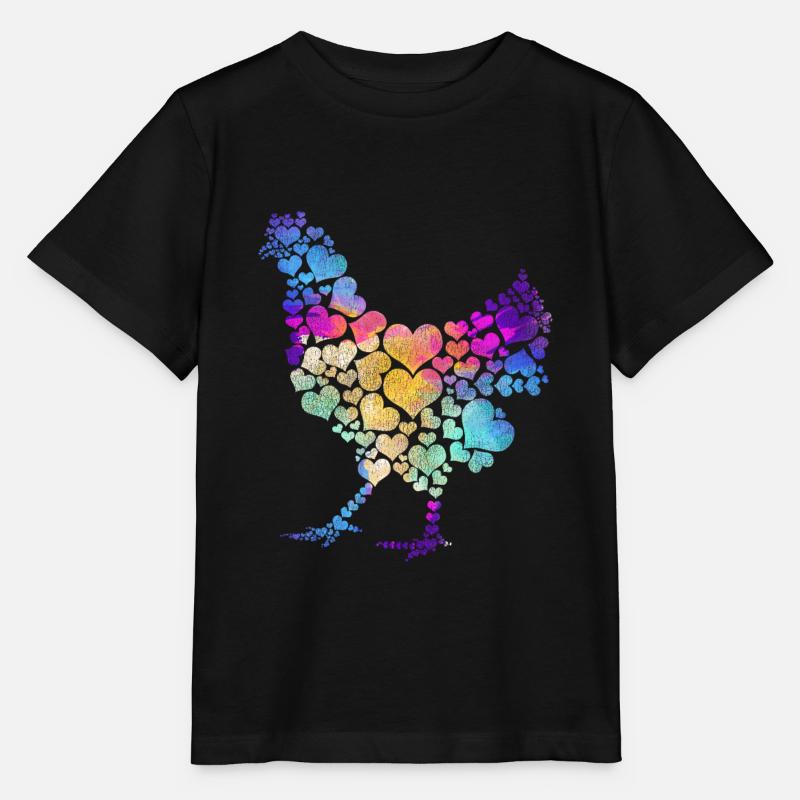 Huhn Liebe Geschenk - Stanley/Stella Kinder T-Shirt MINI CREATOR  - Schwarz