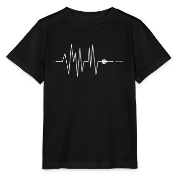 Heartbeat Heart Line Heart Rate Dart Shirt - Stanley/Stella MINI CREATOR Kids’ T-Shirt - black - Front - Mikhail (115cm)