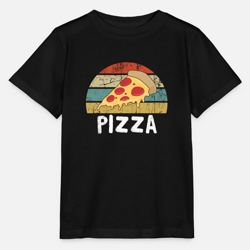 Pizza - Stanley/Stella Kinder T-Shirt MINI CREATOR  - Schwarz