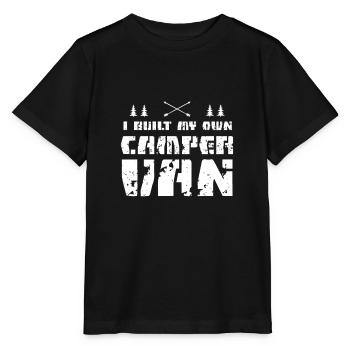 Build your own campervan - Stanley/Stella MINI CREATOR Kids’ T-Shirt - black - Front - Mikhail (115cm)