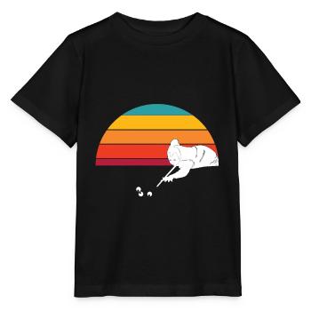 Snooker player - Stanley/Stella MINI CREATOR Kids’ T-Shirt - black - Front - Mikhail (115cm)