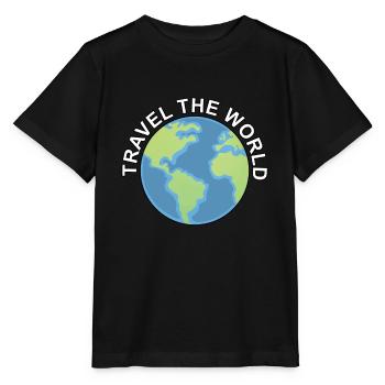 Travel The World Reisen Travel Welt Geschenk - Stanley/Stella Kinder T-Shirt MINI CREATOR  - Schwarz - Vorne - Mikhail (115cm)