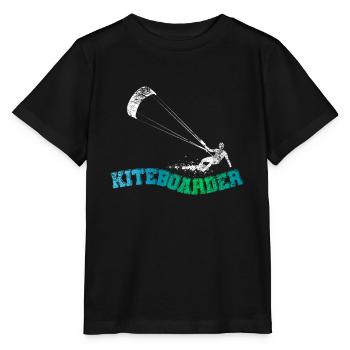 Kiteboard Board Kitesurfen - Stanley/Stella Kinder T-Shirt MINI CREATOR  - Schwarz - Vorne - Mikhail (115cm)