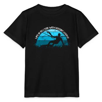Kiteboarder - Stanley/Stella MINI CREATOR Kids’ T-Shirt - black - Front - Mikhail (115cm)